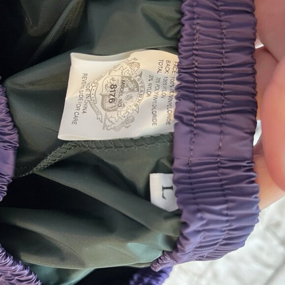 Sterns Dry Wear Rain Suit Purple Size Large Pants And Jacket - Picture 13 of 14